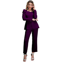 Siril Co Ord Set For Women | Co Ord Set For Women Stylish | 2 Piece Co-Ord Set | Travel Co Ord Set For Women | Office Wear Cord Set For Women (485Tk10677-S_Wine)