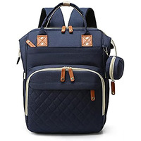 House Of Quirk Diaper Bag Maternity Backpack, Baby Girl Boy Diaper Bag For Dad Mom With 16 Pockets, Pad, Pacifier Case, Unisex Large Diaper Bag For Travel ((Dark Blue))