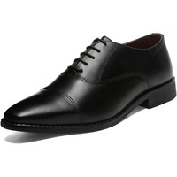 Louis Stitch Formal Lace Up Shoes For Men | Handcrafted Italian Leather Mens Derby Shoes | Black | Rxct | Uk Size 6