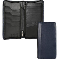 Hamelin Unisex Passport Holder With Rfid Blocking Technology | Vegan Leather Travel Document Organiser | Passport Wallet With 4 Passport Slots,8 Card Holder Slots | Passport Cover For Men -Blue