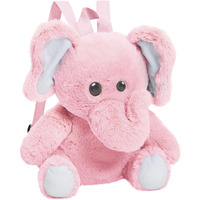 Frantic Kids Soft Animal Cartoon Travelling School Bag Soft Plush Backpacks Boys Girls Baby For 2 To 5 Years Baby/Boys/Girls Nursery, Preschool, Picnic (Candy_Pinknick_Elephant)