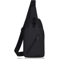 Wildhorn Sling Crossbody Bag For Men, Stylish Chest Shoulder Bag For Men & Women, Adjustable Strap For Commuting Travel Outdoor Activities (Black)