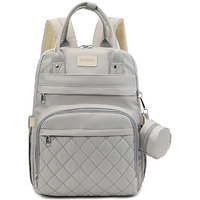 House Of Quirk Diaper Bag Maternity Backpack, Baby Girl Boy Diaper Bag For Dad Mom With Pacifier Case, Unisex Large Diaper Bag For Travel (Duhoi Grey)