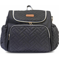 Motherly Quilted Diaper Bag For Mothers For Travel, Maternity Bag For Newborn Baby, Mother Travelling Bag, Multi Pocket Water Resistant Baby Bag, Hospital Bag For Moms With Warranty And Offers (Black)