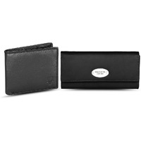 Wildhorn Leather Wallet Giftset For Men & Women - Black