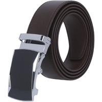 Labnoft Men's Auto Lock Pu Leather Belt (Brown, Belt-028-Ch-Brown-Xl)