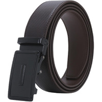 Labnoft Men's Pu Leather Auto Lock Belt (Brown,Belt-003-Tx-Brown)