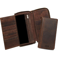 Abys Brown Hunter Leather Rfid Protected Passport Holder For Men And Women | Card Holder | Passport Pouch | Travel Organiser