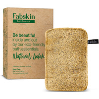 Fabskin Natural Organic Sun Dried Bath Loofah I Body Sponge Scrubber For Bathing | For Men & Women I Organic Luffa For Bath Shower Skin Exfoliation (Pack Of 1)