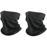 Xjarvis Bandana For Dust & Sun Protection, Comes With Cool Lightweight, Windproof, Breathable Material, Fishing Hiking Running Cycling, Pack Of 2, Black