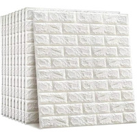 Stl Self-Adhesive Pe Foam Brick Design 3D Wall Stickers/Diy Wallpaper Ideal For Home Hotel Living Room Bedroom & Caf (1)