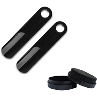 Mr. Carve Premium Abs Plastic Shoe Horn Black With Shoe Shiner