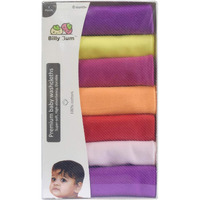 Billy Bum Washcloth For New Born 100% Hosiery Cotton/Reusable Extra Soft Face Towels Washcloth For Babies (7 Pieces) Color May Vary (Pack Of 1)