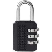 Volo 3 Digit Combination Lock/Number Lock/Luggage Lock/Mini Bag Lock For Travel And Work. Colour: Black, Metal