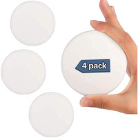 Volo Anti Skid Self Adhesive Scratch Protectors For Carpets, Tiles, Laminates And Hardwood Floors Sticking Round Felt Pads Furniture Noise Insulation Pad (White Color 4 Pcs Crash Pads)