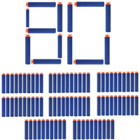 Toy Cloud Hot Fire Gun Bullet Soft Foam Dart For Nerf Gun Refill Pack 80 Pcs Sticky Head Darts For Nerk N-Stike Elite Guns