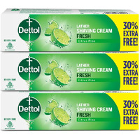 Dettol Fresh Shaving Cream-78G (Pack Of 3),180 Grams