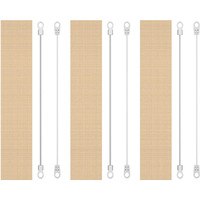 Enem Sealing Machine Replacement Elements, Set Of 3, Round & Flat Elements With Teflon Cloth - 8 Inch