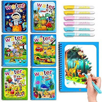 Kelumie Water Coloring Books With Kids Water Doodle Book Toys For 3 4 5 6 7 Return Gifts For Birthday For Kids Party Bulk-12 Set For Birthday Return Gifts (Pack Of 3)