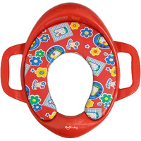 Oyo Baby Plastic Toilet Seat Safe Soft Training Seat|Ideal For Toddlers|Diaper-Free Training|Suitable For Potty Training Of Boys&Girls (Red)