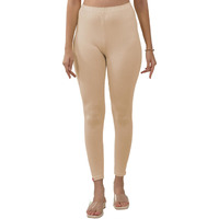 Lyra Women Solid Premium Cotton Ankle Length Leggings | Mid-Waist | Fashionwear