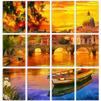 Paper Plane Design Scenic Poster For Living Room Bedroom Office Wall Decoration Set Of 12 A4 Size (29 X 21 Cm)