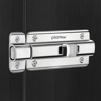 Plantex Premium Heavy Duty Door Stopper/Door Lock Latch For Home And Office Doors - Pack Of 1 (Chrome)