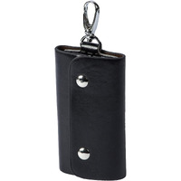 Instabuyz Unisex Pure Pu Leather Hand Crafted Men & Women Key Bag Wallet Multi Function Key Case Top Grain Key Ring Case Wallet Bank Locker Key Pouch With 6 Keyring Holder,Brown