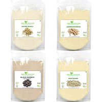 Shudh Online Safed Musli, Ashwagandha, Kaunch, Shatavari Powder Combo (Pack Of 50 Grams X 4 Combo)