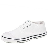 Ektta Boys & Girls Tennis White Lace Up School Shoes_7_Big