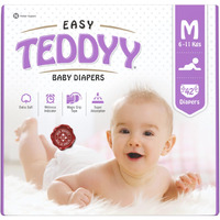Teddyy Easy Baby Medium Size Diaper (42 Count), 6-11 Kgs, Long Lasting Absorption, Anti - Rash