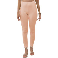 Lyra Women Solid Premium Cotton Ankle Length Leggings | Mid-Waist | Fashionwear