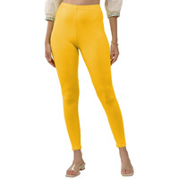 Lyra Women Solid Premium Cotton Ankle Length Leggings | Mid-Waist | Fashionwear