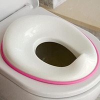 Zollyss Potty Training Seat For Boys And Girls, Fits Round & Oval Toilets, Non-Slip With Splash Guard, Includes Free Storage Hook-Pink Color