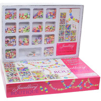 Bkdt Marketing Jewellery Boutique - Fun Game - Multicolour Beads - Make Beautiful Necklace, Fashionable Bracelets & Funky Earrings-Jewellery Making Kit For Girls - Beads For Jewellery Making