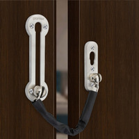 Plantex Chain Lock For Main Door/Door Chain For Secure Home/Door Safety Chain/Chain Lock For Door/Door Lock For Kids Safety With Rubber Grip (Matt)