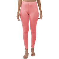 Lyra Women Solid Premium Cotton Ankle Length Leggings | Mid-Waist | Fashionwear