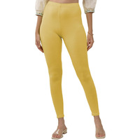 Lyra Women Solid Premium Cotton Ankle Length Leggings | Mid-Waist | Fashionwear