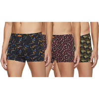 Dixcy Scott Originals MenS Trunk Snug Fit Solid Innerwear - Crazy Trunk- Assorted - Print & Color May Be Vary(Assorted - Pack Of 3 )-S