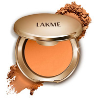 Lakme 9 To 5 Flawless Matte Complexion Compact Powder, Almond, Absorbs Oil, Conceals & Gives Radiant Skin - All Day Matte Finish Face Makeup, 8 G
