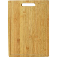 Yellow Weaves Extra Large Natural Bamboo Wood Cutting Board/Chopping Board With Juice Groove For Kitchen (36X26 Cm)