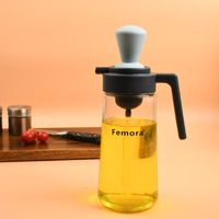 Femora Oil Dispenser | Glass Oil Bottle | 1 Year Warranty | Cooking Oil Dispenser 550Ml Pack Of 1 Oil Bottle