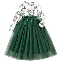 Tagas Baby-Girl's Satin Fit And Flare Knee-Length Frock (Kd-96_Green 7 Years-8 Years)