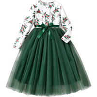 Tagas Baby-Girl's Satin Fit And Flare Knee-Length Frock (Kd-96-Green-9 Years-10 Years)