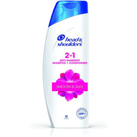 Head & Shoulders 2-In-1 Smooth And Silky Anti Dandruff Shampoo + Conditioner For Women & Men, With Almond Milk (340 Ml)