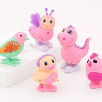 Tru Toys Key Operated Wind Up Toys|Safe Colourful Jumping Moving Toy Rotating Head Key Toys|Best Engaging Educating Animal Bird Toys From 6 Months To 3 Years Old (Multicolor-Random Combo) (5 Pack)