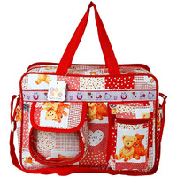 Beybee Baby Diaper Nappy Changing Baby Diaper Bag|Spacious Waterproof Backpack With Multiple Pockets To Easily Organise Baby Essentials|Mummy Bag/Handbag Mama's Bag Travel Bag (Diaper Bag(Red)