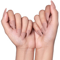 Renee Long Stick On Nails L Mtn 01| 24 Reusable Artificial Fake Nail Set| Lightweight & Long Lasting| Easy To Use| Quick Fix For Festivals & Special Occasions
