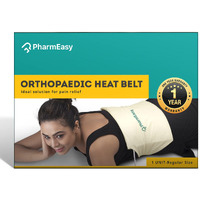 Pharmeasy Electric Heating Pad -Regular Size For Back Pain Relief | Heat Belt With Temperature Controller For Lower Back, Knee, Shoulder, Period Cramps & Neck | Hot Heating Belt