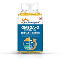 Dr. Morepen Omega 3 | Deep Sea Fish Oil Triple Strength | 1250Mg With 900Mg Dha & Epa - 60 Softgels (Pack Of 1)